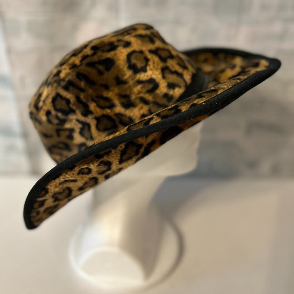 RAINFOREST CAFE LEOPARD PRINT SAFARI HAT - Picture 2 of 5